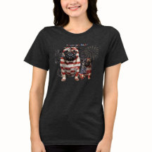 Patriotische Pug-Kunst