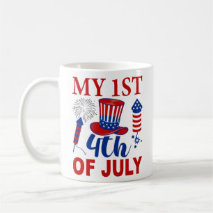 Patriotische Pup & Proud Dog Mama: 4. Juli Hunde M Kaffeetasse