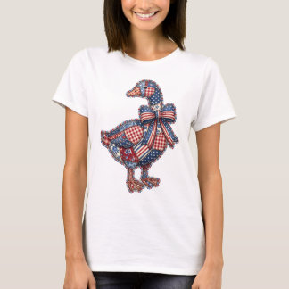 Patriotische Quiltgans T-Shirt