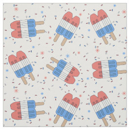 patriotische Raketentricks und Pop mit roten, blau Stoff