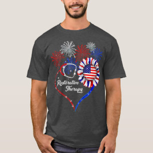 Patriotische Restorative Therapie 4. Juli Amerikan T-Shirt