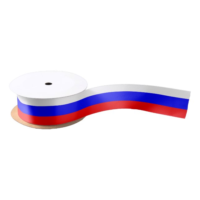 Patriotische Ribbon mit der Flagge Russlands Satinband (Spule)