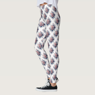 Patriotische Rose Leggings