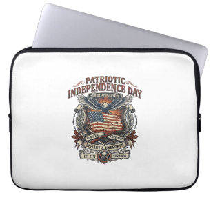 Patriotische Rostflagge Überlebender Zombie-Apokal Laptopschutzhülle