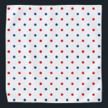 Patriotische Rot-Blau-Polka-Punktmuster - Urlaub Halstuch<br><div class="desc">Niedliches rot-blau polka dot muster moderne niedliche patriotische amerikanische urlaub Bandana. Ideal für Menschen und Hunde.</div>