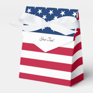 Patriotische Rot-Weiß-Blau-Old-Glory-Geschenkboxen Geschenkschachtel