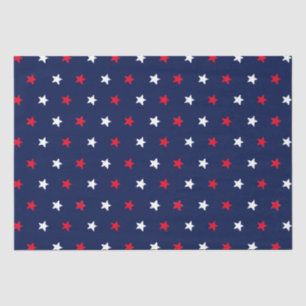 Patriotische rote blaue Sterne Seidenpapier