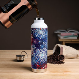 PATRIOTISCHE ROTE WEISSE BLAUE AMERIKANISCHE FIREW TRINKFLASCHE