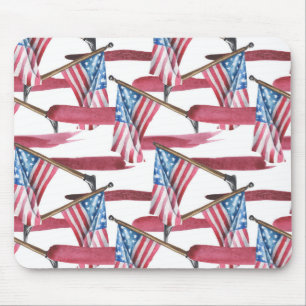 PATRIOTISCHE ROTE WEISSE BLAUE AMERIKANISCHE FLAGE MOUSEPAD