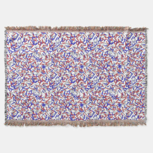 Patriotische rote weiße blaue Streusel Decke