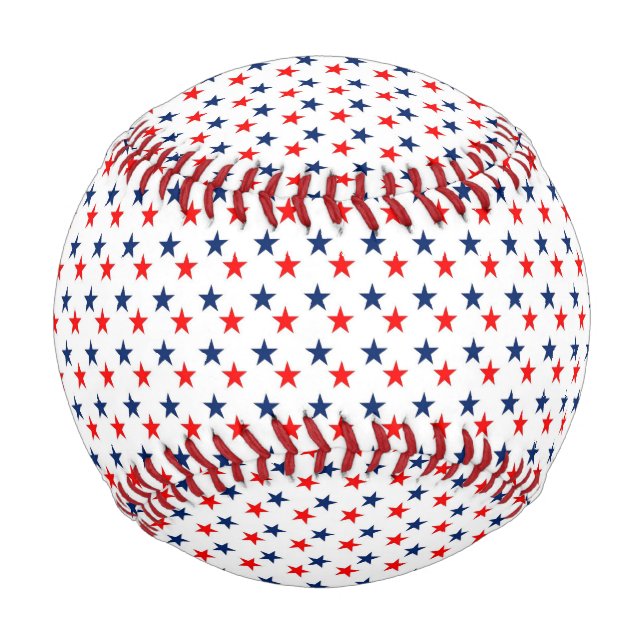 patriotische rote, weiße und blaue Sterne Baseball (Vorderseite)