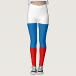 Patriotische Russische Pan Slavic-Flagge Leggings<br><div class="desc">Die russische Flagge Pan Slavic ist aus drei horizontalen Streifen mit gleicher Breite. Rot,  Blau und Weiß gelten als traditionelle panslawische Farben und eine große Anzahl von Staaten adoptierte sie im 19. Jahrhundert,  seit Russland damals der einzige unabhängige slawische Staat war. #russian #slavic #patriotic</div>