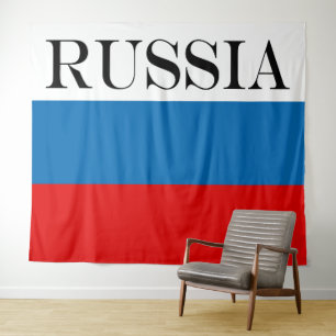 Patriotische Russische Pan Slavic-Flagge Wandteppich