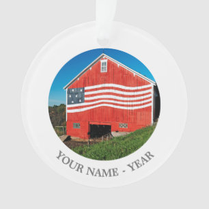 Patriotische Scheune Ornament