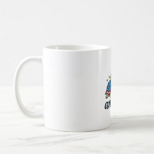 Patriotische Schildkröte Amerika Vintage Gravur De Kaffeetasse