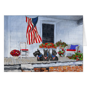 Patriotische Schotten warten auf die große Parade