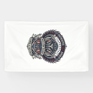 Patriotische Schutzmaske Freiheit Militärisch Insp Banner