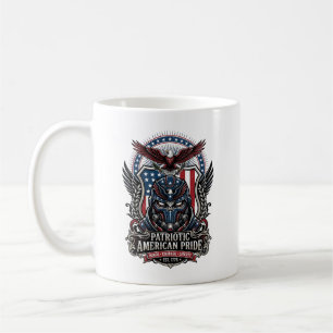 Patriotische Schutzmaske Freiheit Militärisch Insp Kaffeetasse