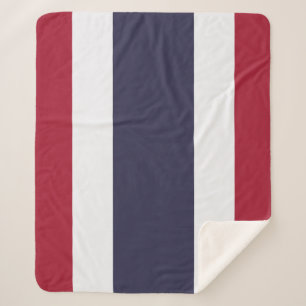 Patriotische Sherpa-Decke mit Flagge Thailands Sherpadecke