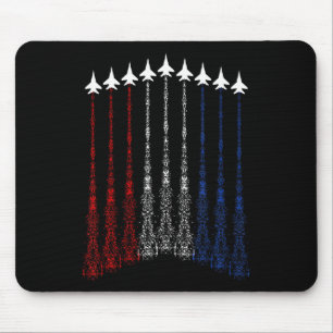 Patriotische Shirts für Männer Jet 4. Juli Shirts Mousepad