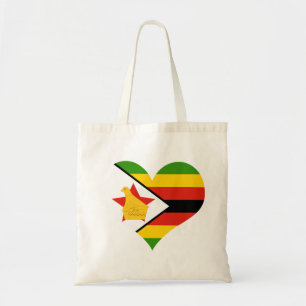 Patriotische Simbabwflagge Afrika Tragetasche