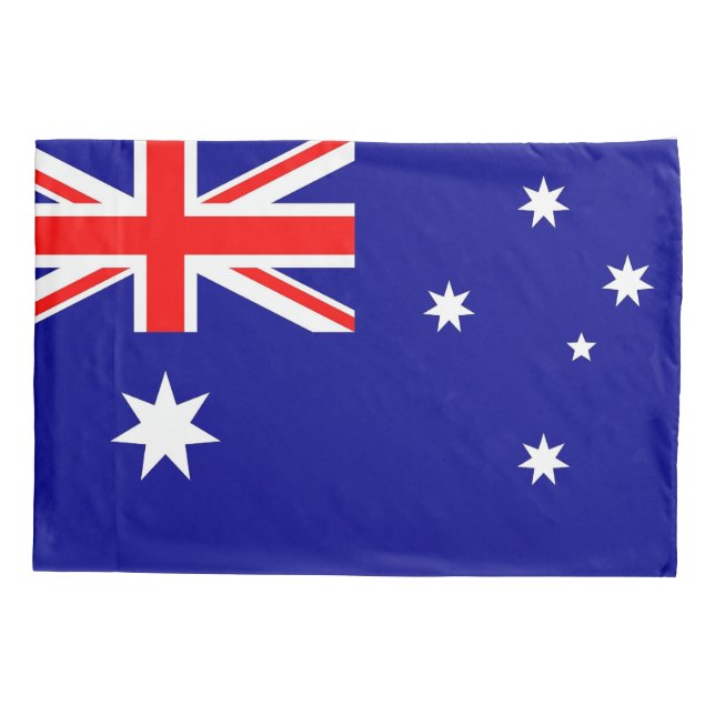 Patriotische Single Pillowcase Flagge Australiens Kissenbezug (Rückseite)