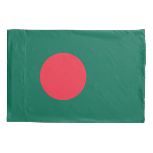 Patriotische Single-Pillowcase-Flagge Bangladeschs Kissenbezug