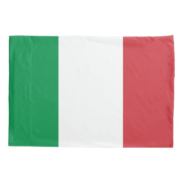 Patriotische Single-Pillowcase-Flagge Italiens Kissenbezug (Rückseite)