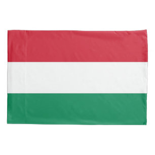 Patriotische Single Pillowcase Flagge Ungarns Kissenbezug