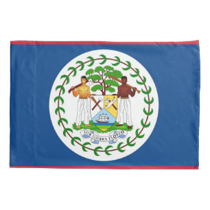 Patriotische Single-Pillowcase-Flagge von Belize Kissenbezug
