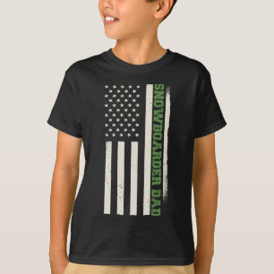 Patriotische Snowboarde Winter Snowboard Snowboard T-Shirt