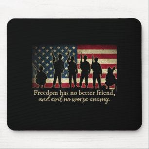 Patriotische Soldaten Spezialeinheiten und Veteran Mousepad