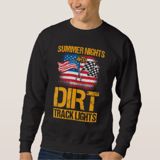 Patriotische Sommernächte und dunkle Spurleuchten Sweatshirt