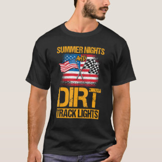 Patriotische Sommernächte und dunkle Spurleuchten T-Shirt