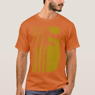 Patriotische Sonnenbrille auf der Flagge der USA T-Shirt