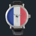 Patriotische, Spezialuhr mit der Flagge Frankreich Armbanduhr<br><div class="desc">Machen Sie mit unserer exklusiven Handuhr unter der Flagge Frankreichs eine zeitlose Aussage! Diese Handuhr wurde mit viel Liebe zum Detail gestaltet und ist nicht nur ein funktionales Accessoire, sondern auch eine Feier der französischen Kultur und des französischen Kulturerbes. Das lebendige Design zeigt die ikonische französische Fahne und macht diese...</div>