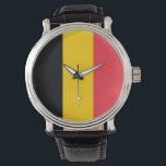 Patriotische, Spezialuhr mit Flagge Belgiens Armbanduhr<br><div class="desc">Fügen Sie Ihrer Accessoires-Kollektion eine Touch belgischen Stolzes mit unserer exklusiven Handuhr unter der Flagge Belgiens hinzu! Diese Handuhr, die mit viel Liebe zum Detail gestaltet wurde, ist mehr als nur ein Zeitmesser, sie ist eine Feier des reichen belgischen Kulturerbes und des kulturellen Stolzes. Das elegante Design zeigt die berühmte...</div>