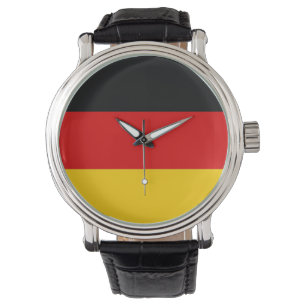 Patriotische, Spezialuhr mit Flagge Deutschlands Armbanduhr