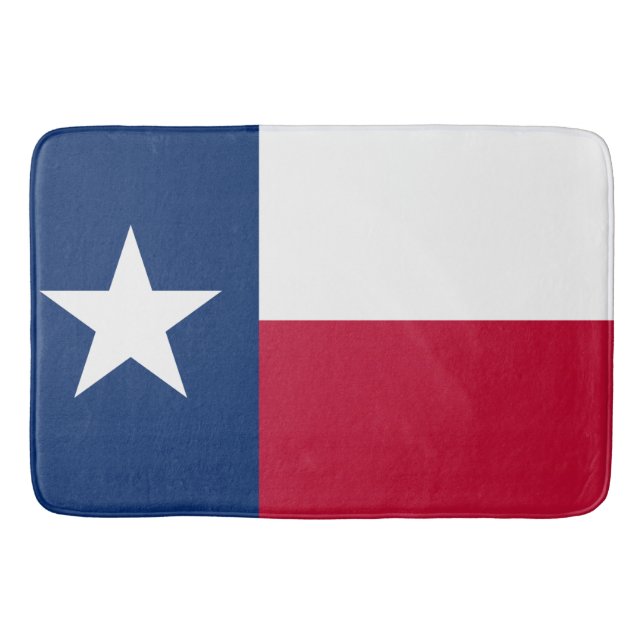 Patriotische Staats-Flagge von Texas Badematte (Vorderseite)