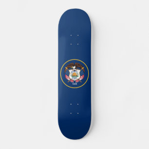 Patriotische Staatsflagge von Utah Skateboard