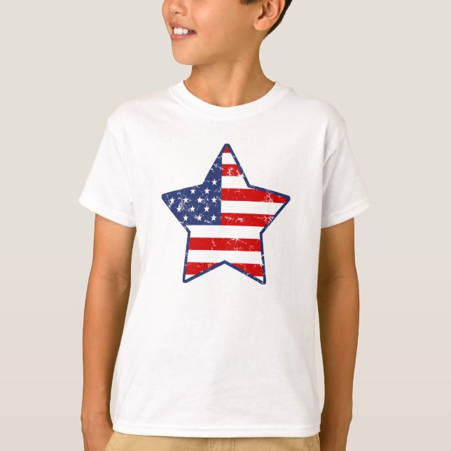 Patriotische Star T-Shirt (Vorderseite)