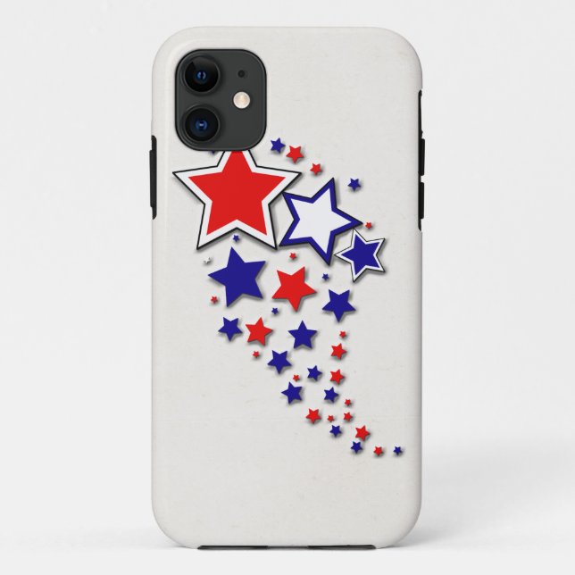 Patriotische Stars Case-Mate iPhone Hülle (Rückseite)