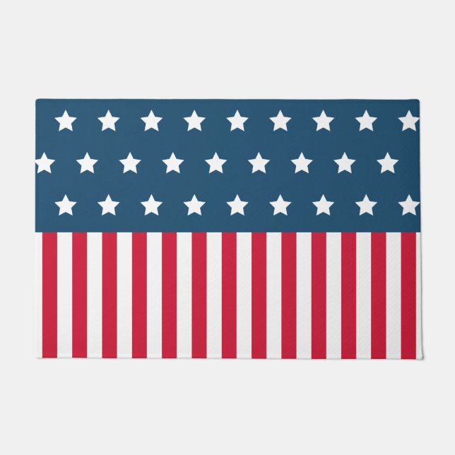 Patriotische Stars Doormat Rug Fußmatte (Vorderseite)