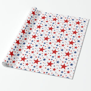 Patriotische Stars Geschenkpapier