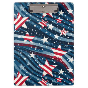 Patriotische Stars Klemmbrett