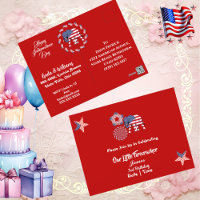 Patriotische Stars Little Firecracker zum Geburtst