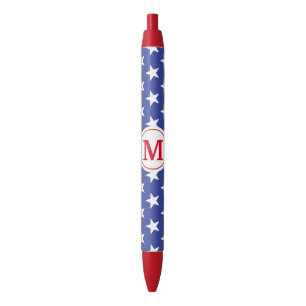 Patriotische Stars Mit Monogramm Kugelschreiber