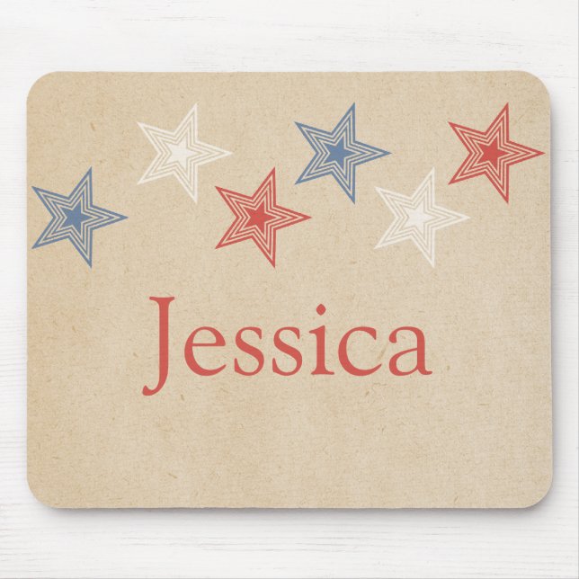 Patriotische Stars Mousepad (Vorne)