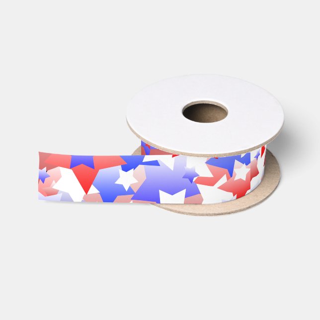 Patriotische Stars Satinband (Spule)