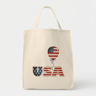 Patriotische Stars & Stripes USA Tragetasche
